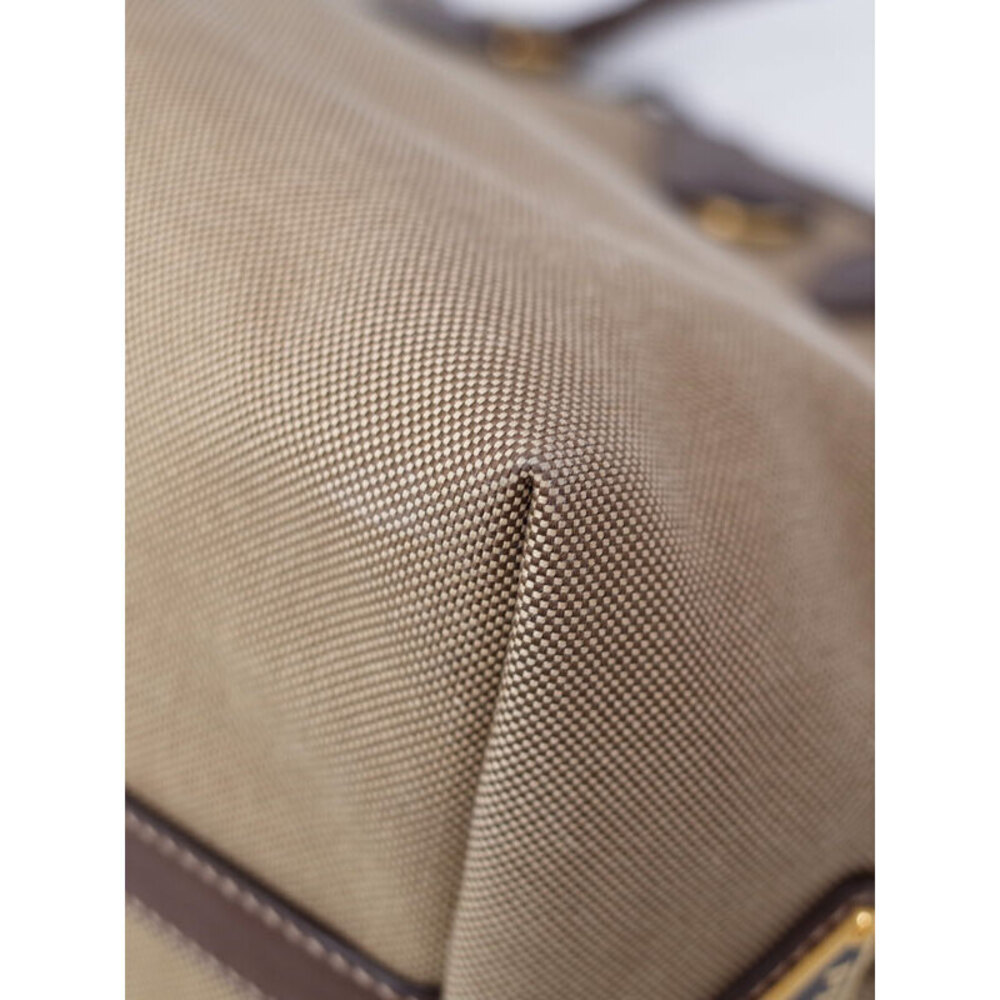 Prada Logo Jacquard Tote Bag beige brown canvas - Picture 5 of 9